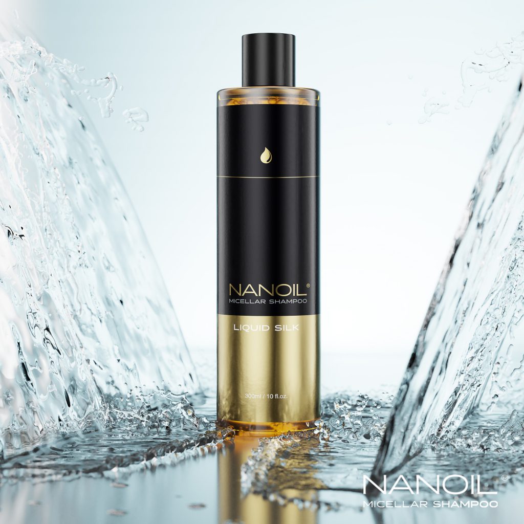 micellaire shampoo met vloeibare zijde Nanoil